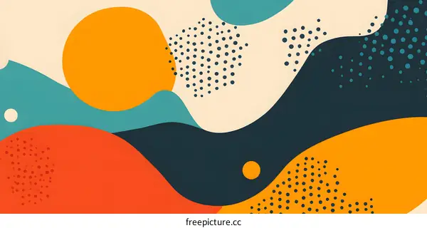 Abstract Colorful Shapes Background