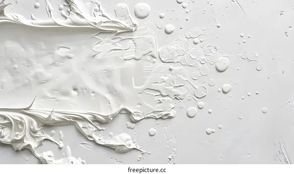 Abstract White Paint Texture Background
