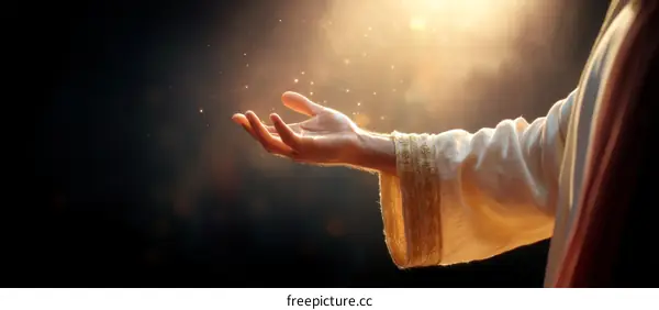 Jesus Christ Blessing Hand of God