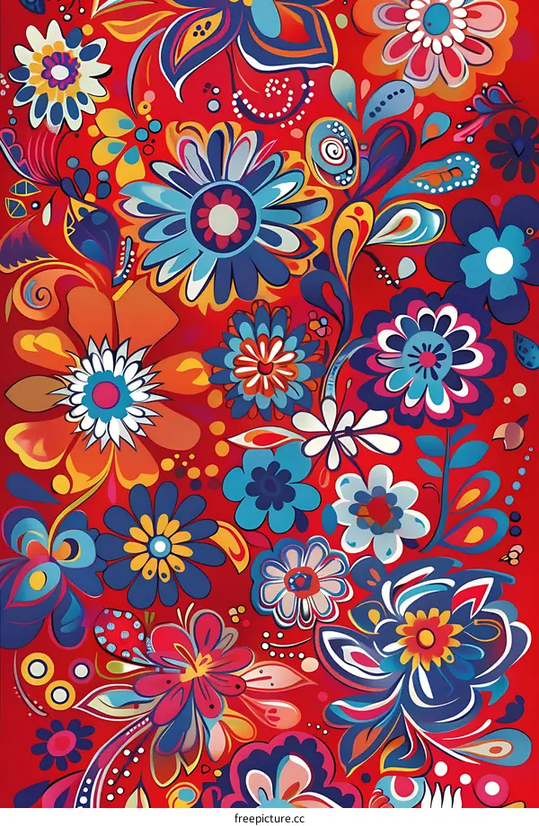 Colorful Floral Pattern Design