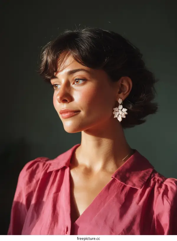 Close-up Fashion Portrait of a Woman