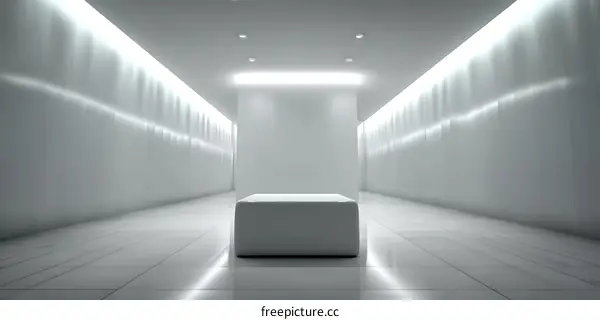 Modern Minimalist Empty Hallway