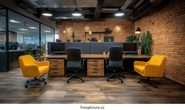 Modern Open Plan Office Workspace Design