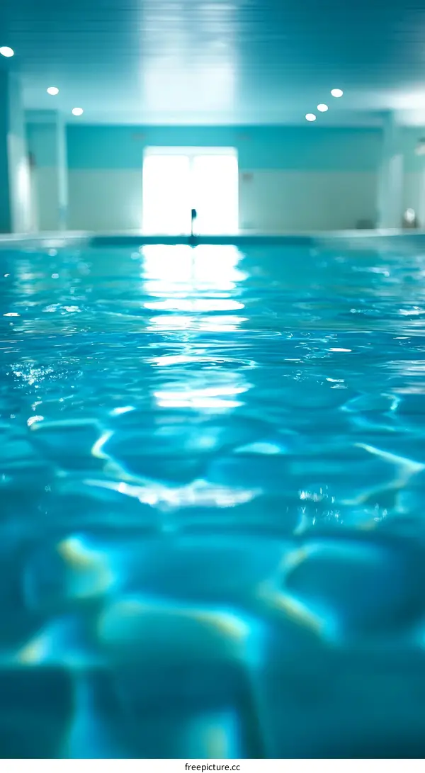 Azure Swimming Pool Interior View