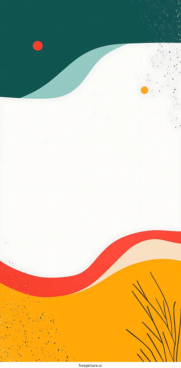 Abstract  Illustration of  Wavy Lines with  Minimalist Colors and  Texture