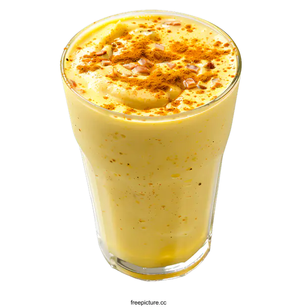 [Transparent Background PNG]Turmeric Smoothie with Cinnamon