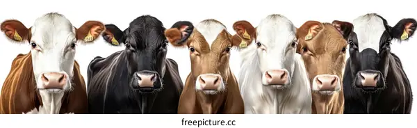 Group of Cows Portrait Photography