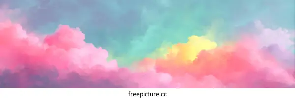 Colorful Dreamlike Cloudscape
