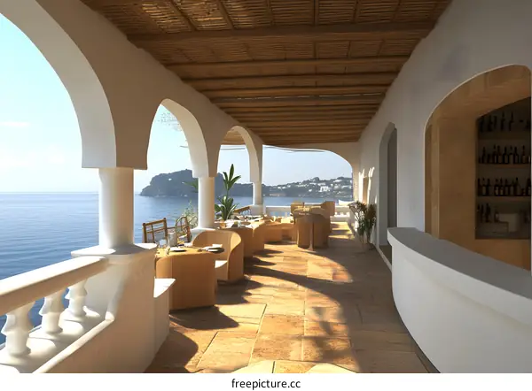 White Arch Terrace with Ocean View