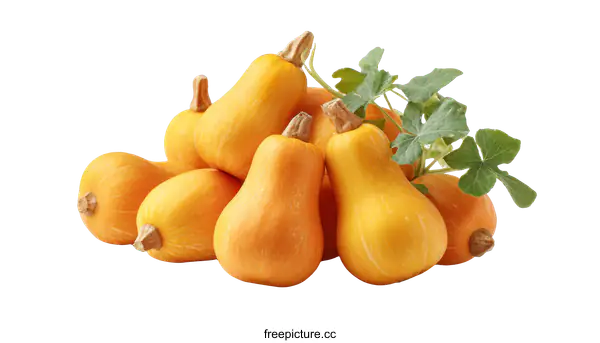 [Transparent Background PNG]Fresh Organic Small Yellow Pumpkins