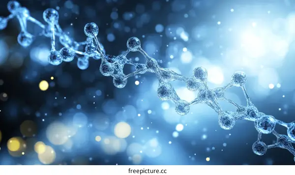 Abstract Molecular Structure Illustration