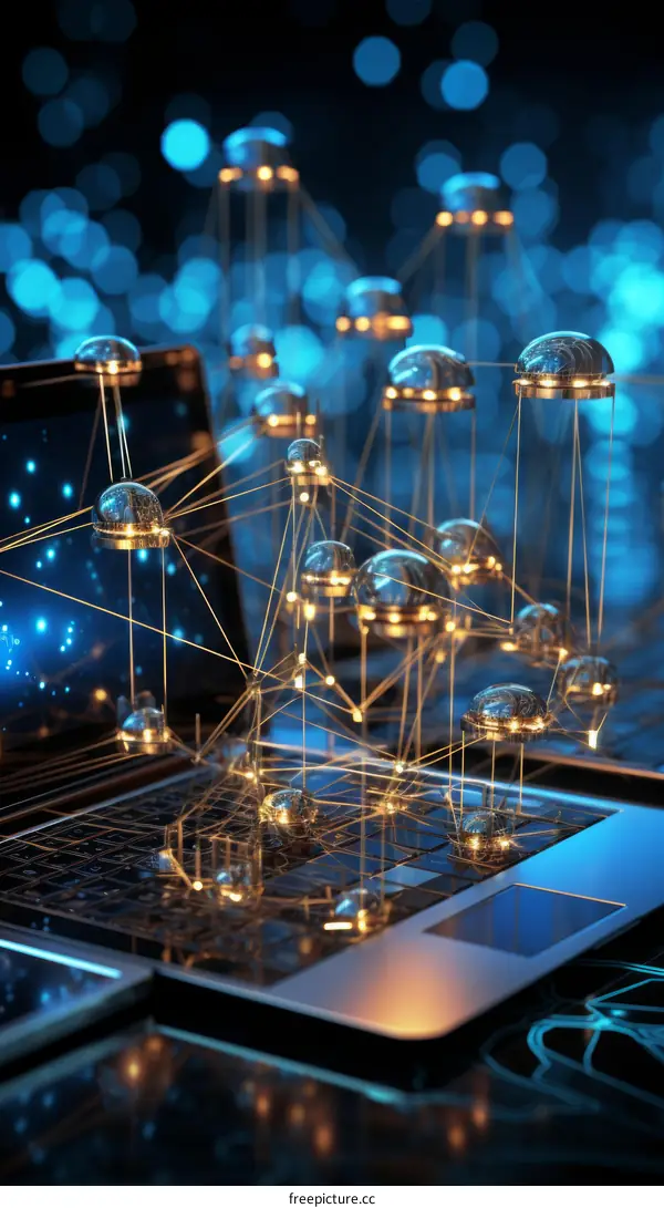 Conceptual image of a decentralized network