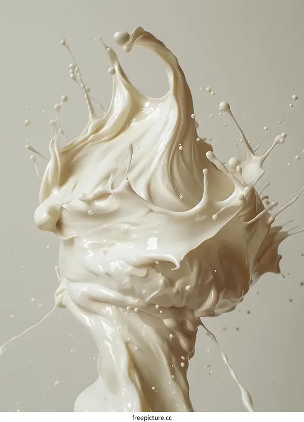 White liquid splash