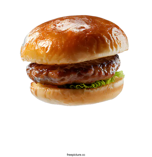 [Transparent Background PNG]Delicious burger on white background
