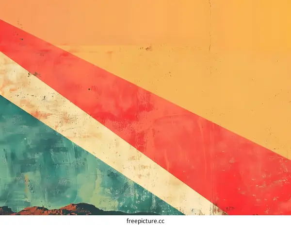 Abstract Geometric Background With Colorful Stripes