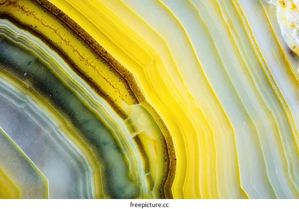 Close Up of Colorful Agate Stone Patterns