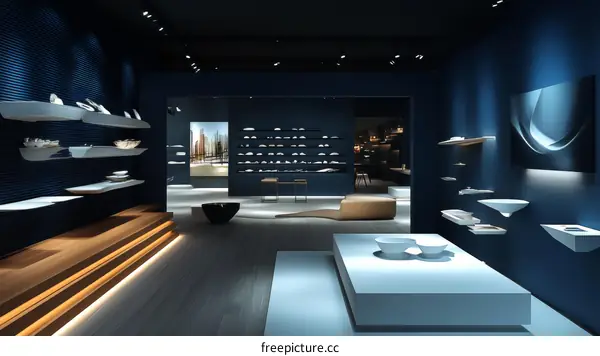 Modern Minimalist Retail Showroom Interior Design