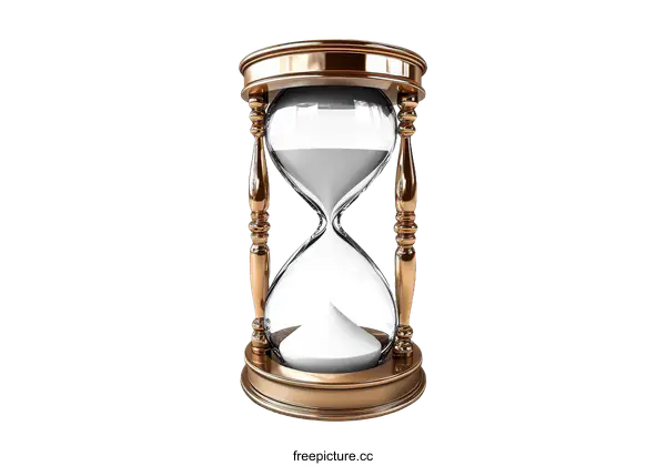 [Transparent Background PNG]Vintage Hourglass Timepiece Illustration