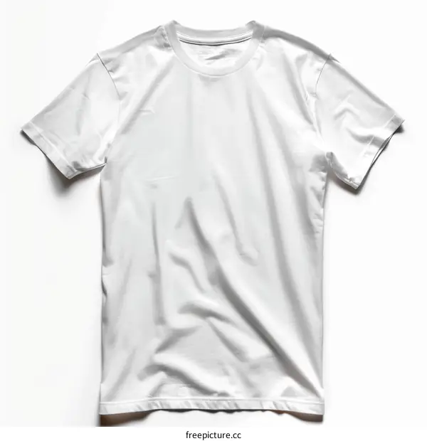 White T-Shirt on White Background