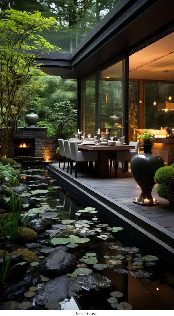 The beauty of nature and modern architecture combined in a stunning home