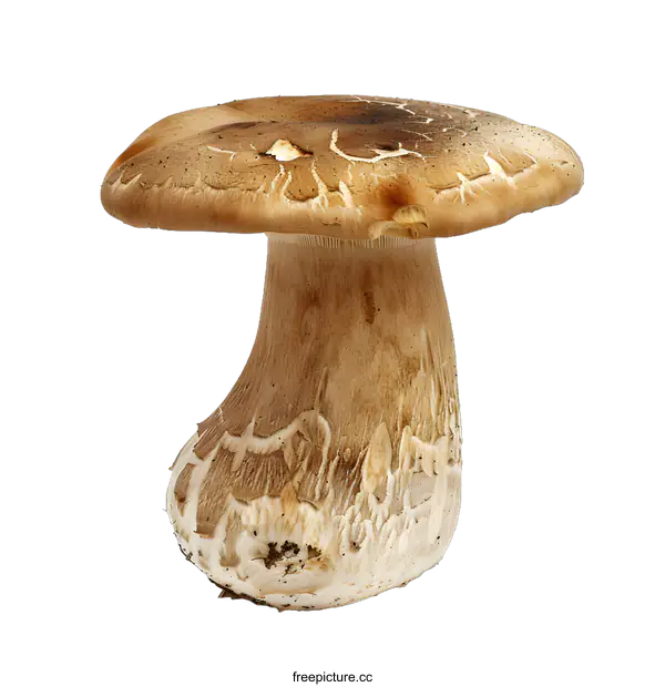 [Transparent Background PNG]Brown Mushroom on White Background
