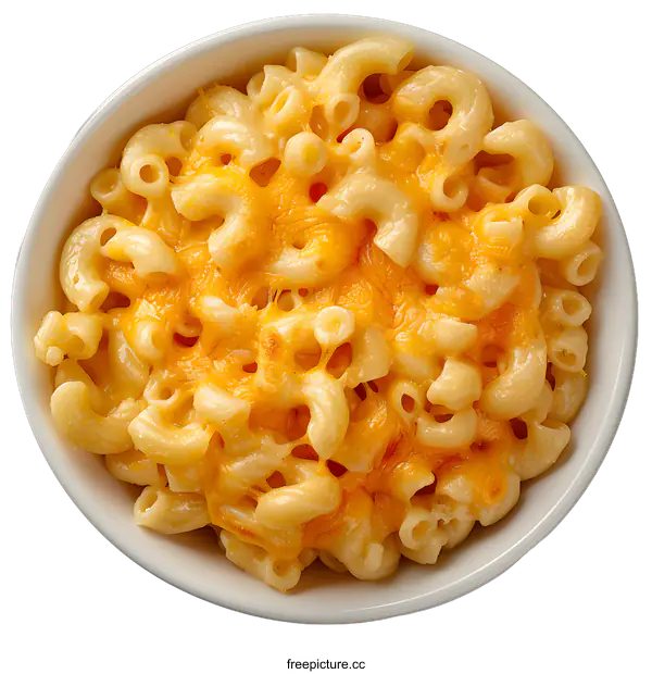 [Transparent Background PNG]Bowl of Macaroni and Cheese