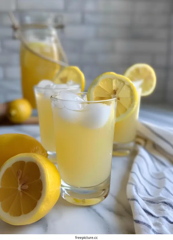 Refreshing Summer Lemonade with Lemon Slices
