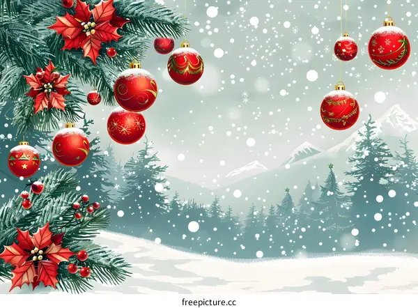 Christmas Snow Scene