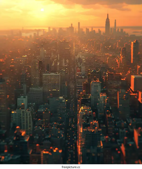 Mesmerizing New York City Skyline at Dusk