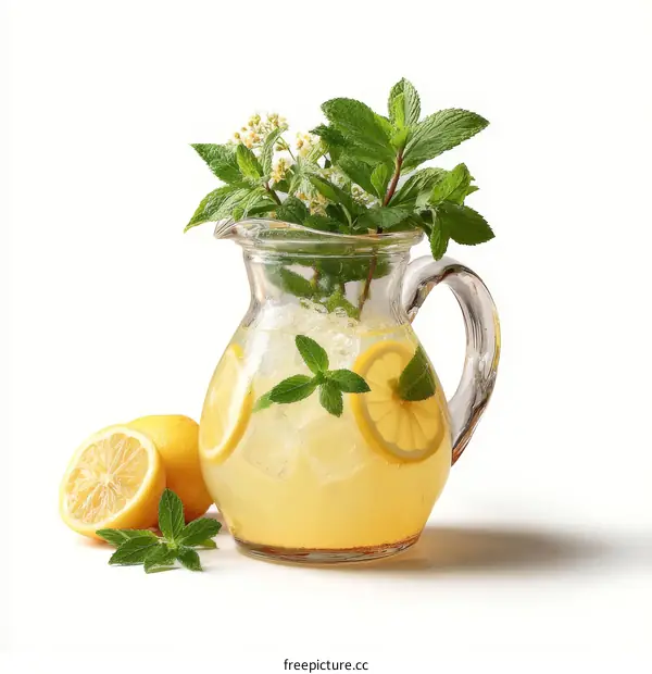 Refreshing Summer Iced Lemon & Mint Drink