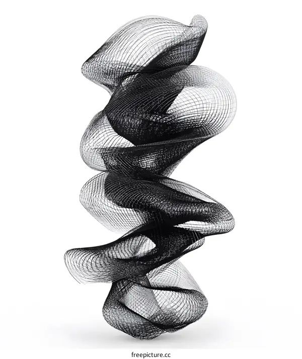 Abstract Black and White Grid Design