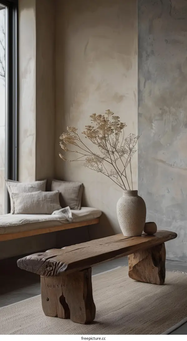 A Minimalist Living Room With a Neutral Color Palette