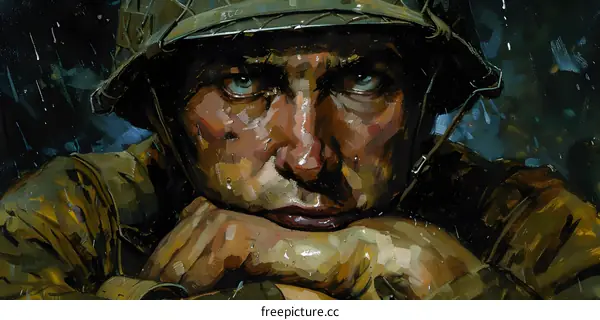 A soldiers portrait