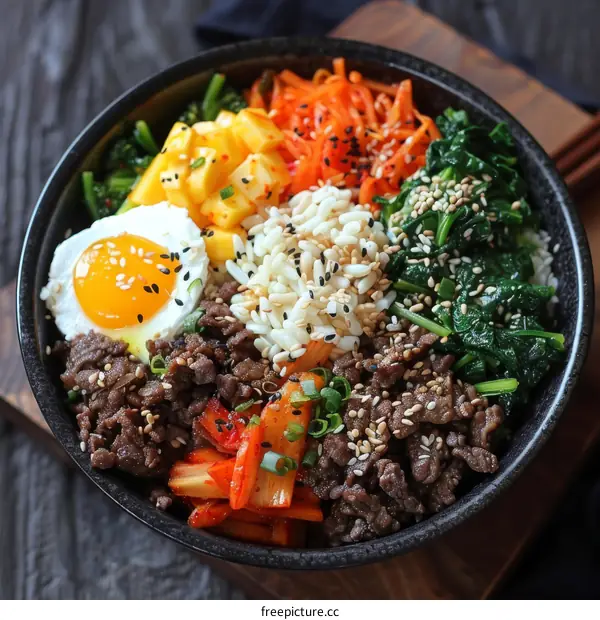 Korean Bibimbap: A Colorful and Delicious Rice Bowl