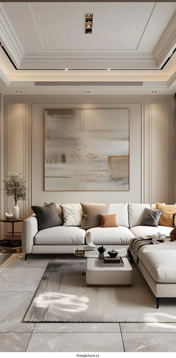 Modern minimalist living room