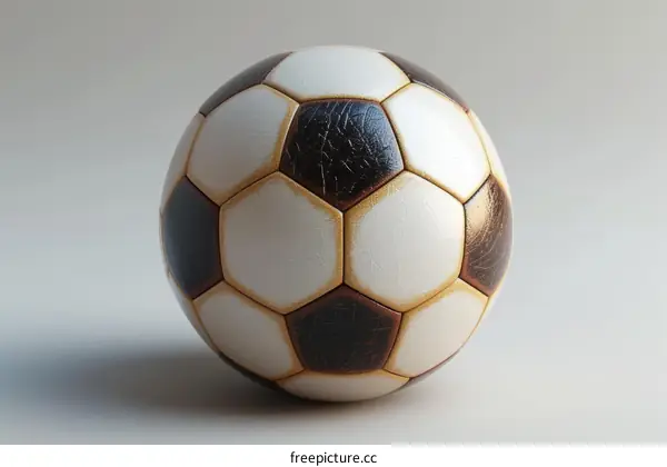 A retro looking soccer ball