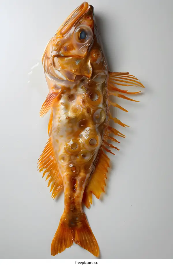 A fish with a strange disease