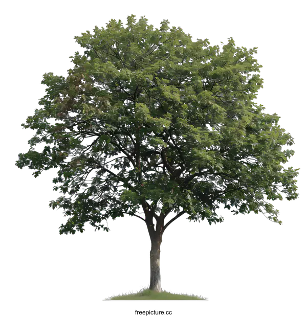 [Transparent Background PNG]Green Tree Isolated on White Background
