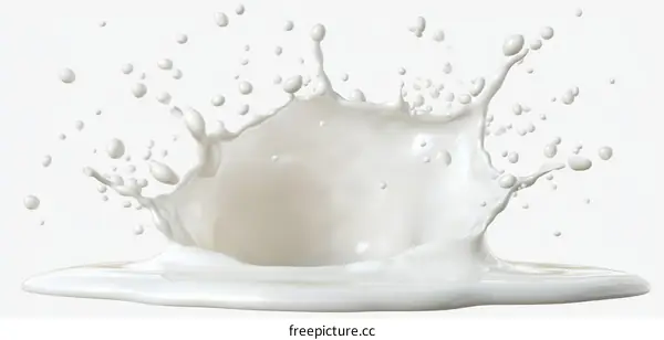 Milk Splash Illustration Design