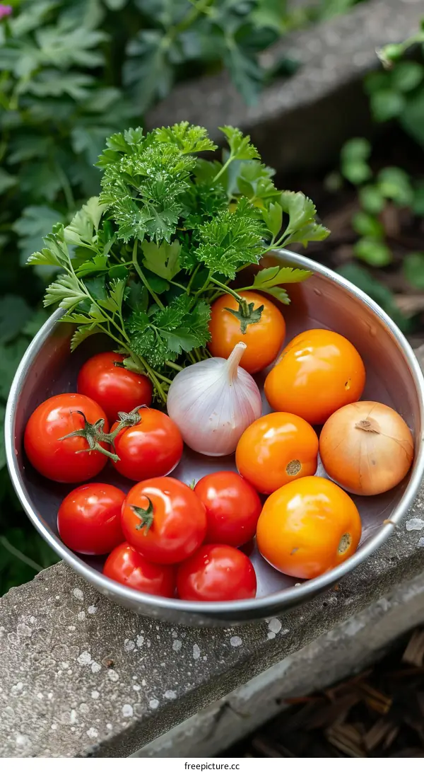 Fresh vegetables from the garden