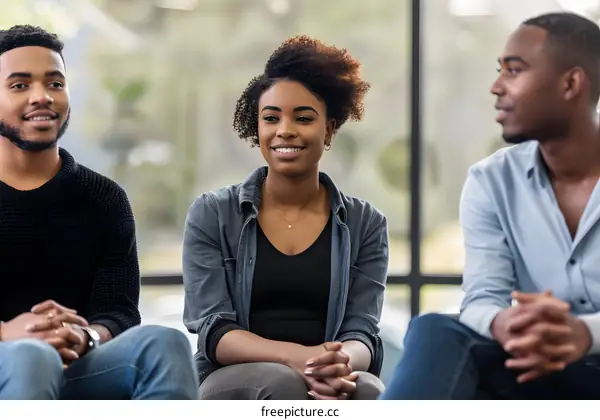 African American People in a Group Setting