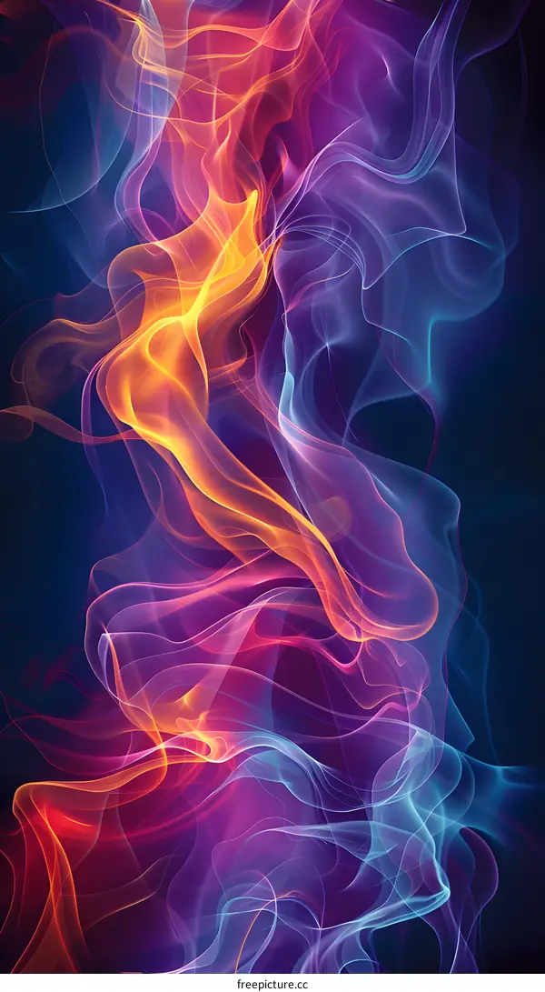 Abstract colorful smoke