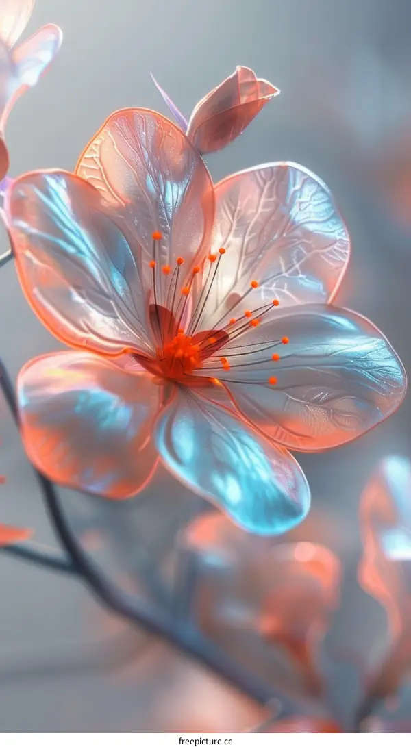 3D Flower Rendering with Realistic Surface Details