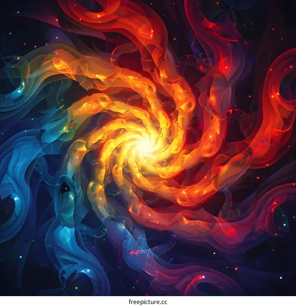 Colorful Abstract Spiral