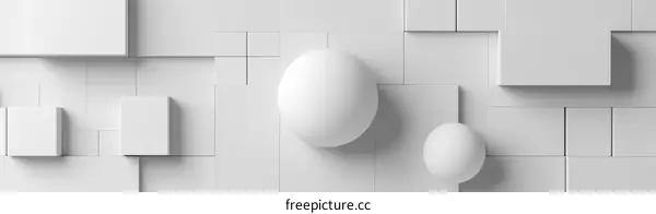 Abstract Geometric Shapes Composition