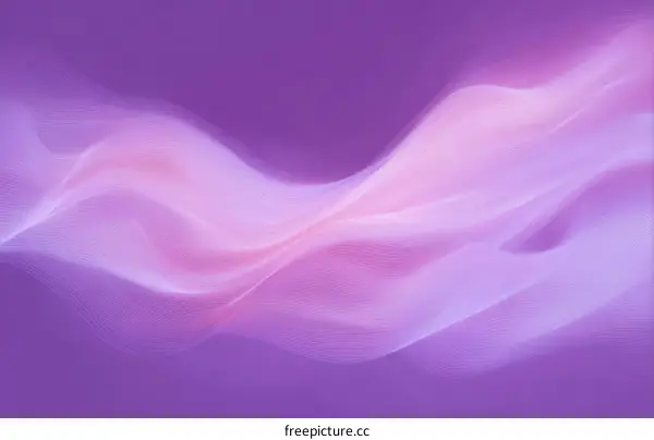 Abstract Pastel Purple Flowing Lines Background