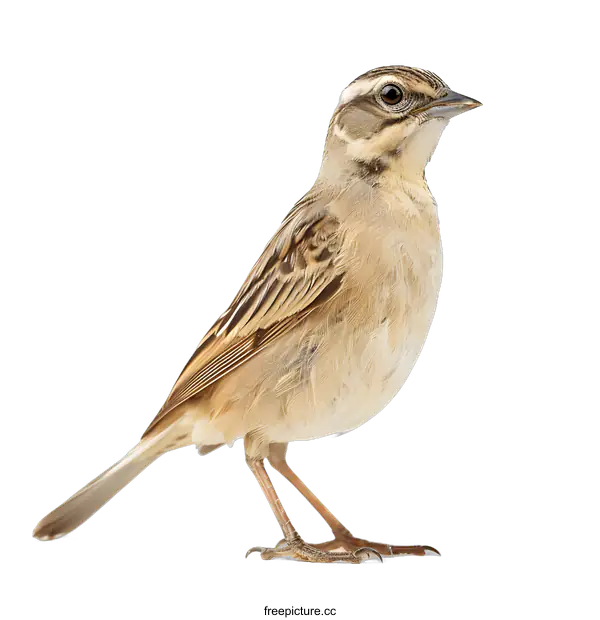 [Transparent Background PNG]Closeup of a Brown Bird with White Background