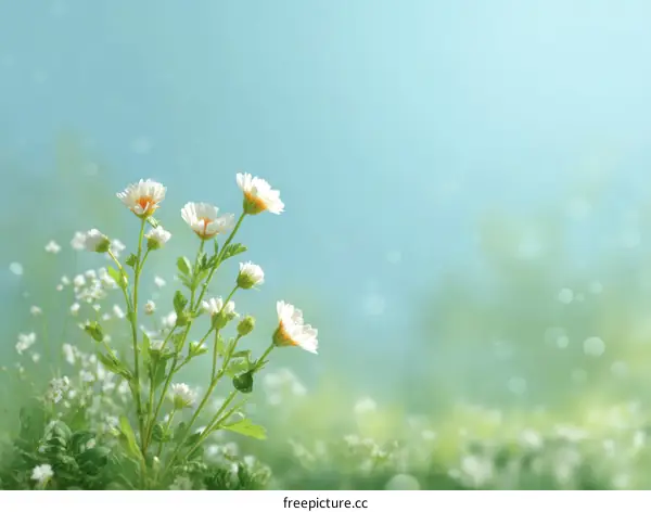 Beautiful Spring Flowers in a Natural Setting