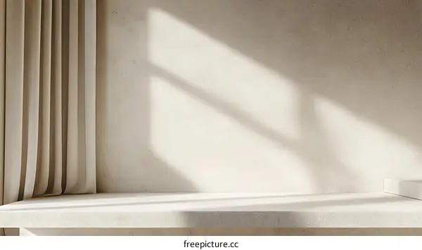 Beige Minimalist Studio Interior Mockup