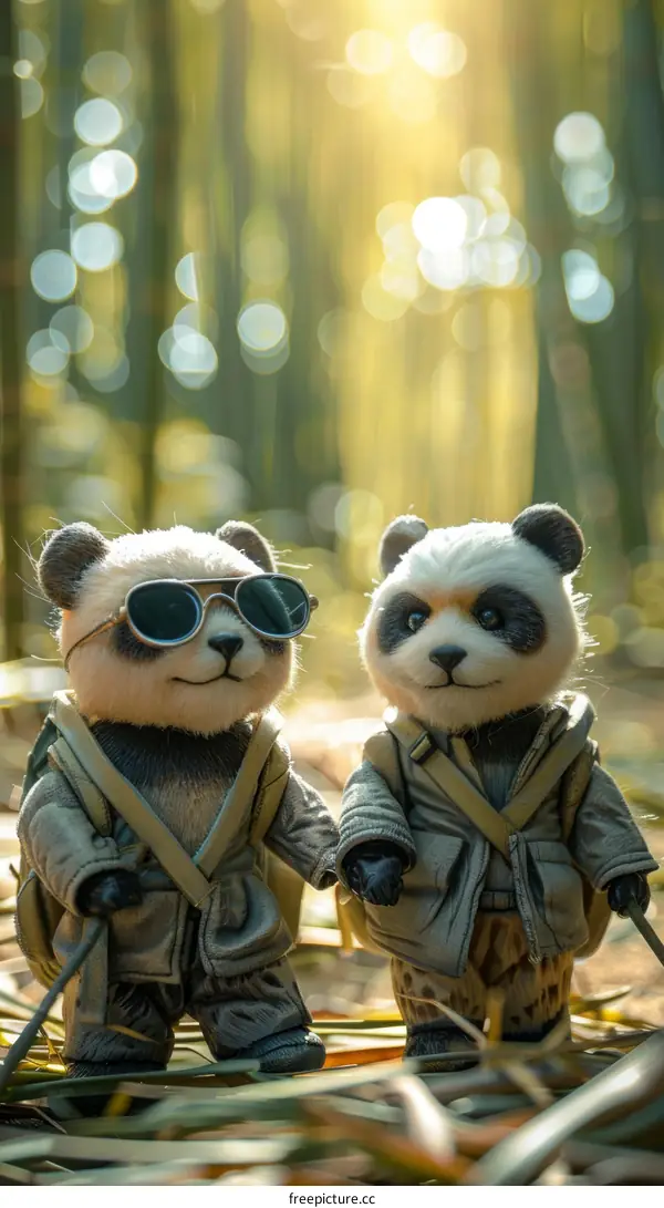 Curious Panda Toy's Forest Adventure